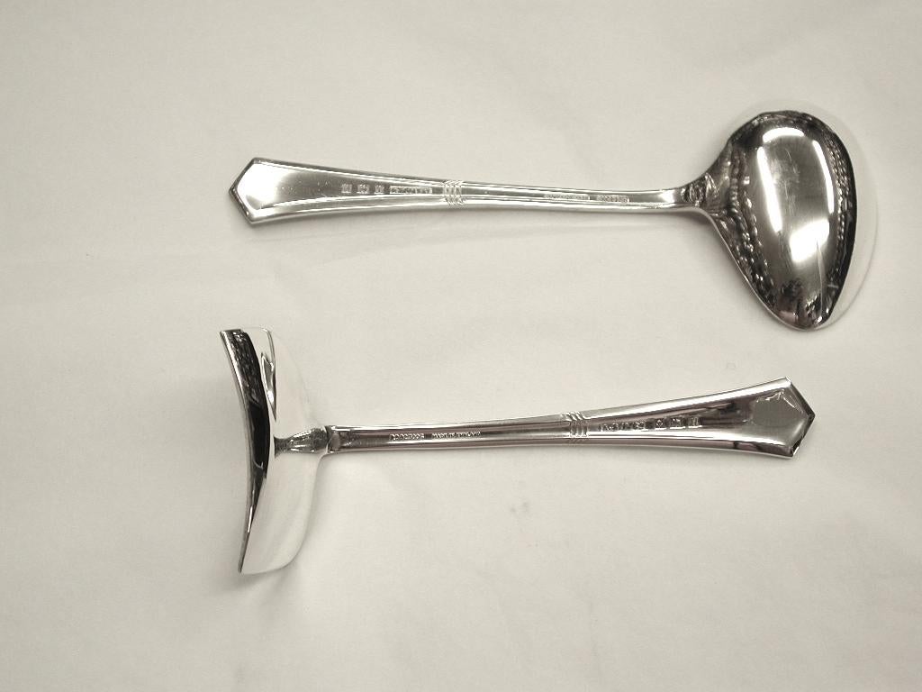 Art Deco Silver Spoon and Pusher, 1957