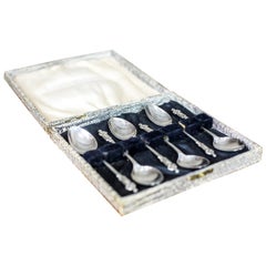 Silver Spoons with a Box, circa 1906