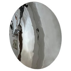 Silver Stainless Steel Concave Wall Mirror 100cms/39.3"