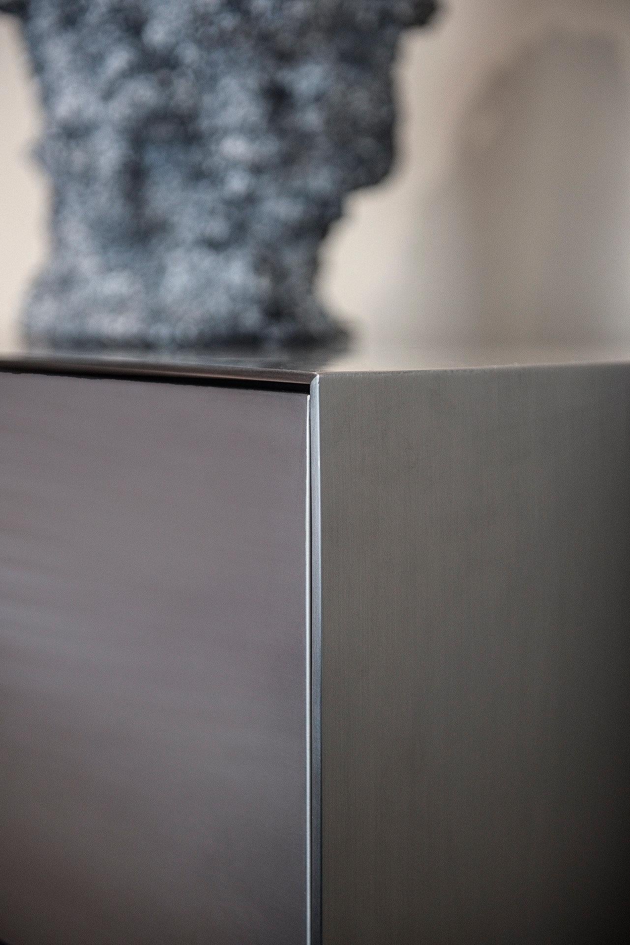 Silver Stainless Steel Moon Dresser by Matteo Cibic for Delvis Unlimited For Sale 11