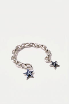 Bracelet à breloques « Silver Star » - Manchette « Celestial » - Émail - J Dauphin