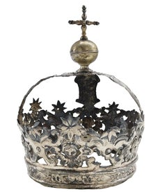 Silver Statue Crown, Neapolitan Workshop, Italy Mid-19th Century