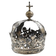 Silver Statue Crown, Neapolitan Workshop, Italy Mid-19th Century