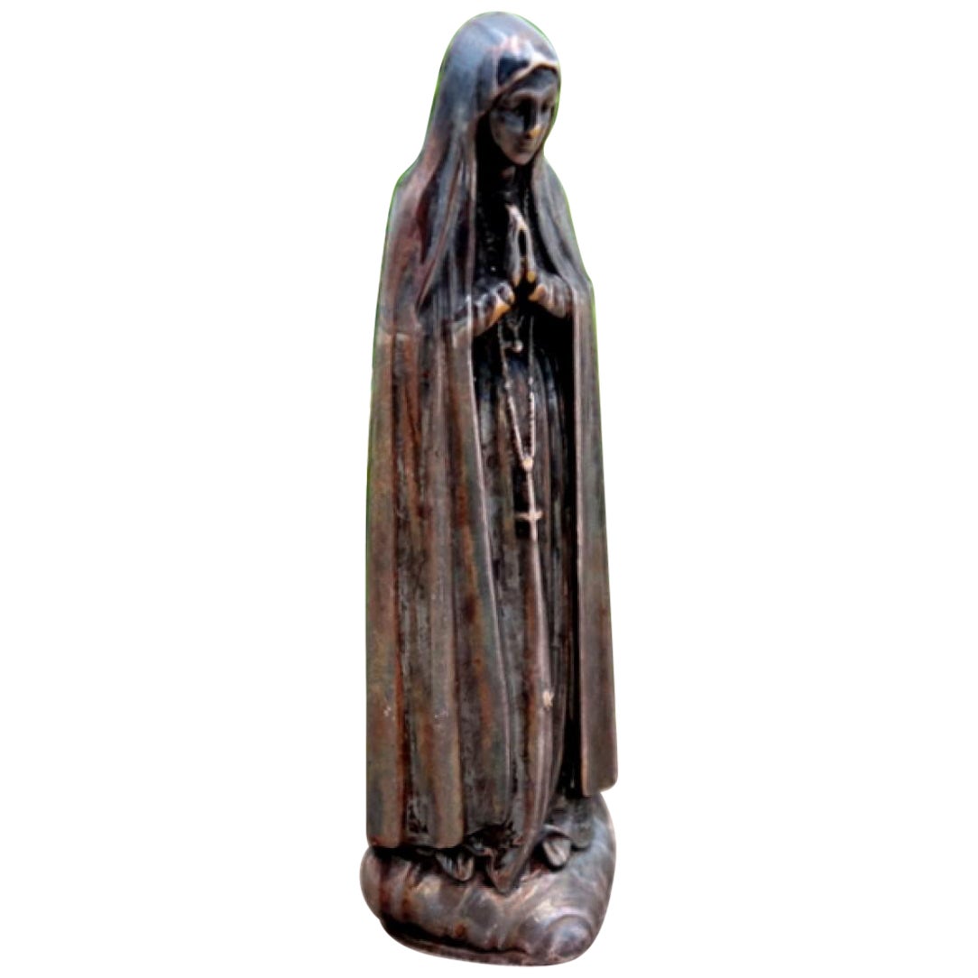 Silver statuette of Our Lady of Fatima