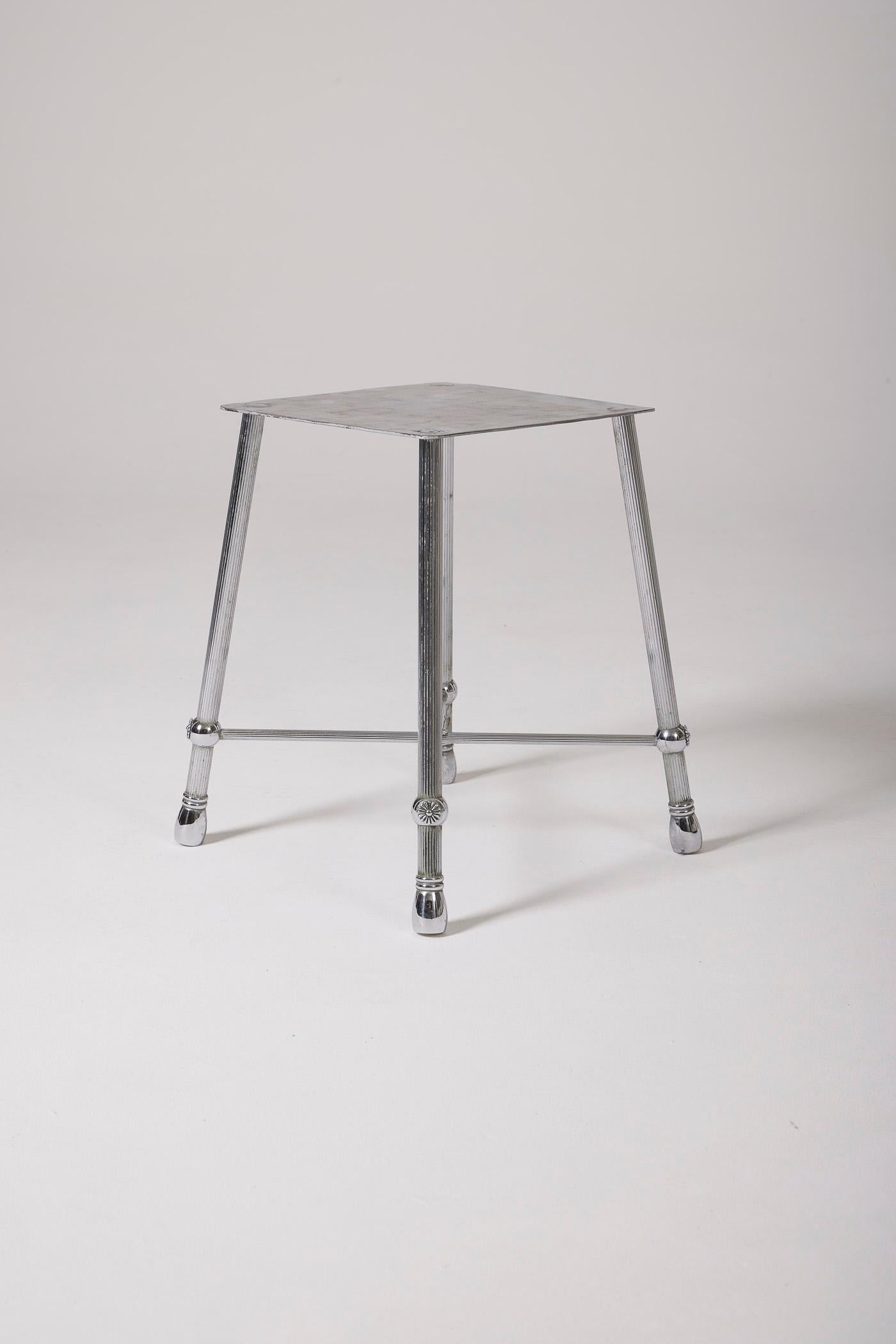 French Silver stool For Sale
