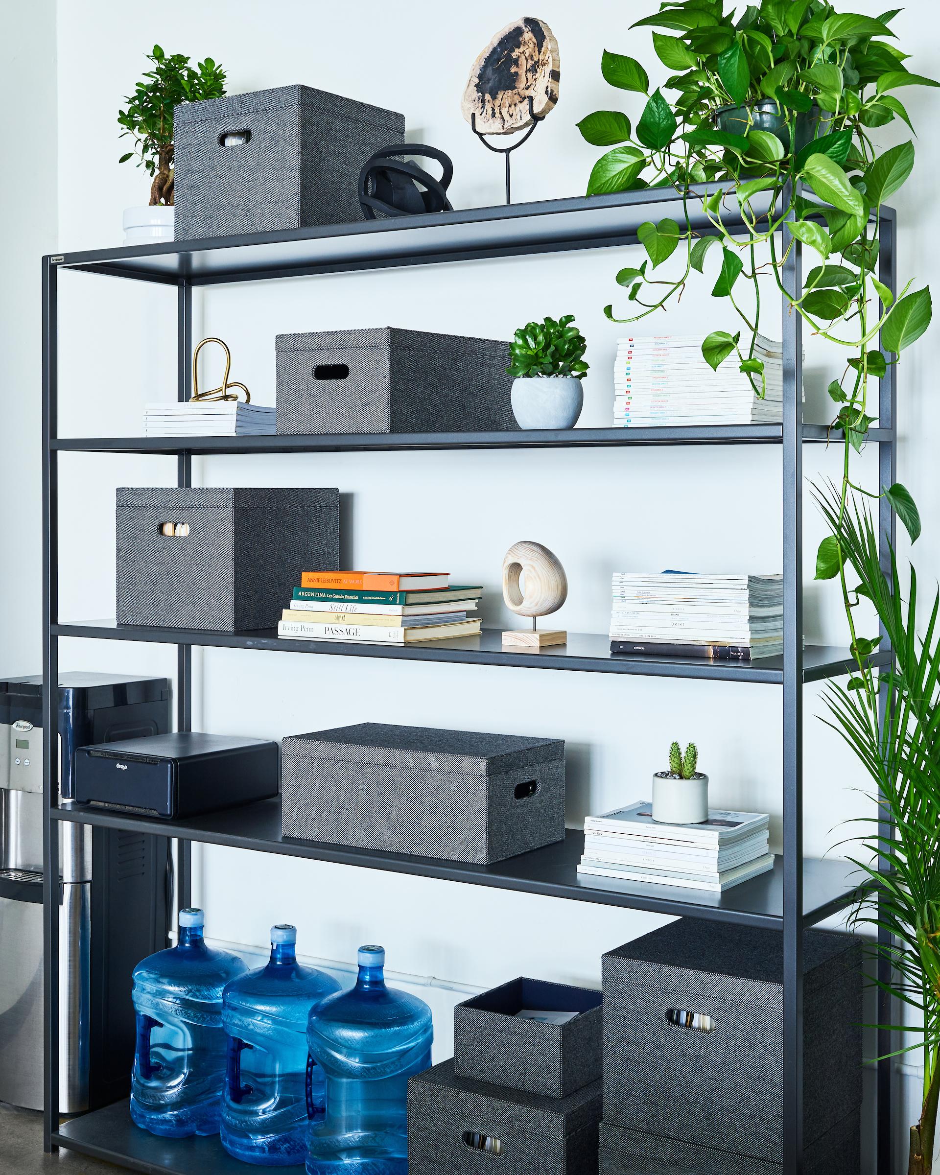 large open shelving unit