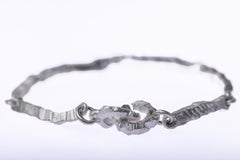 Lithic Line Silver Bracelet by Anne Chedeau