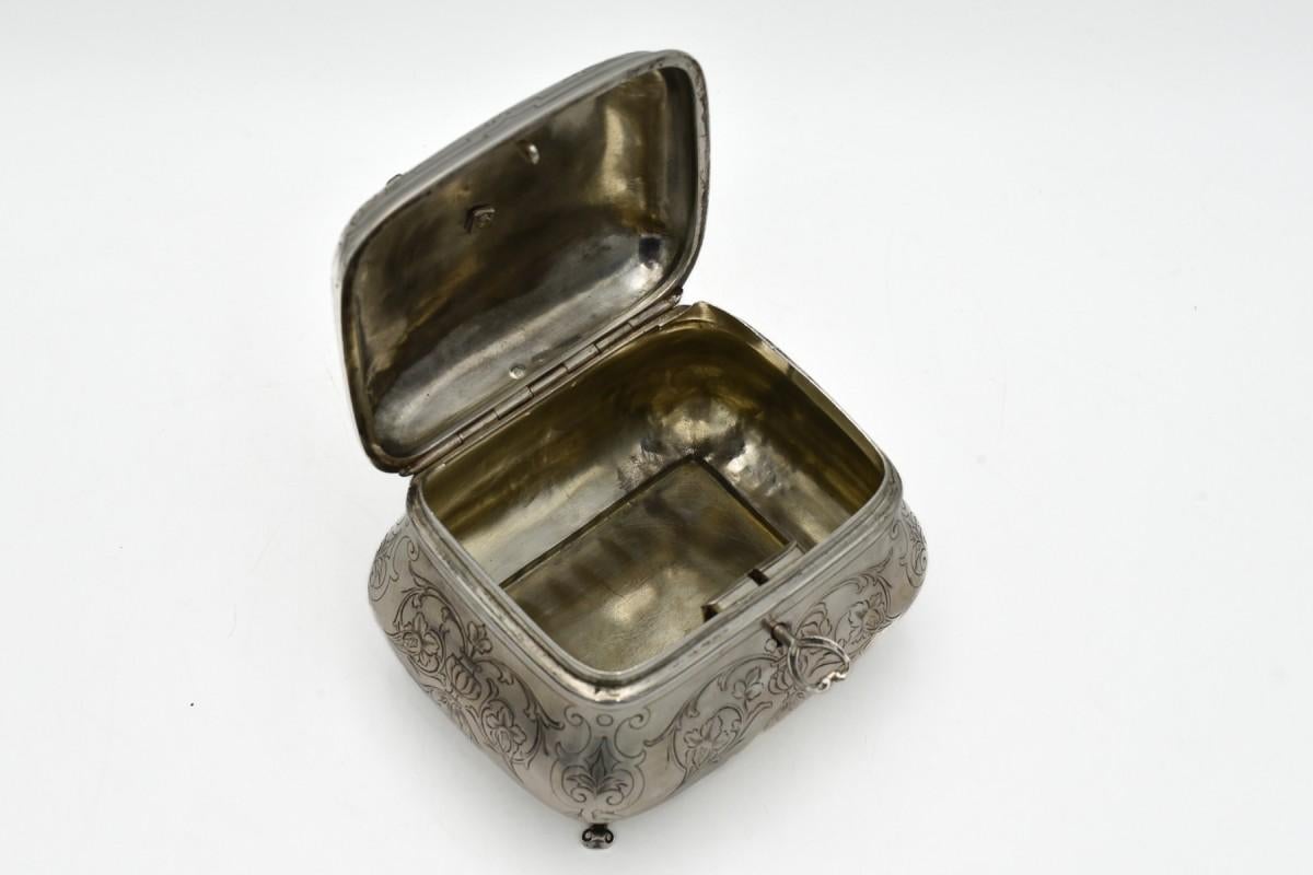 19th Century Silver sugar bowl, Austria-Hungary, late 19th century.
