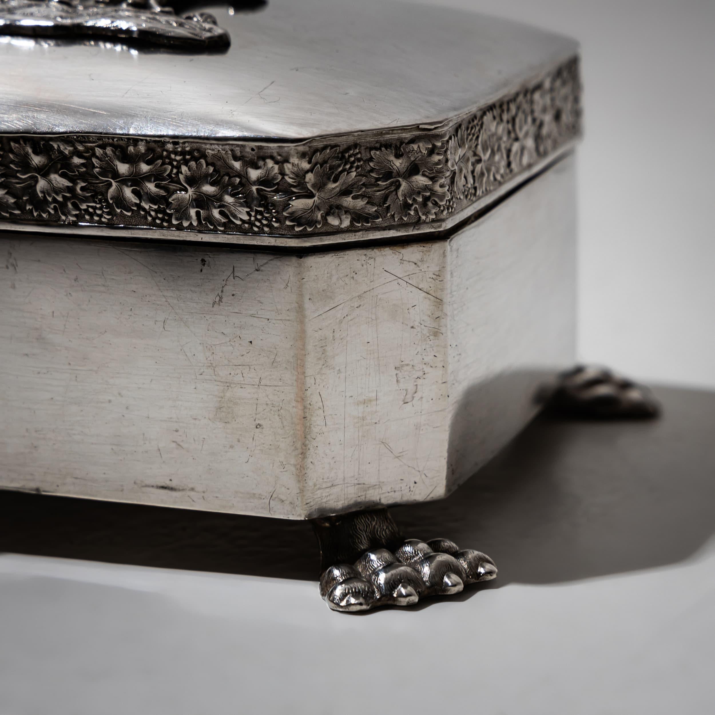 Azucarero de plata, Gebrüder Gerike, Berlín, 1830-1840 Victoriano en venta