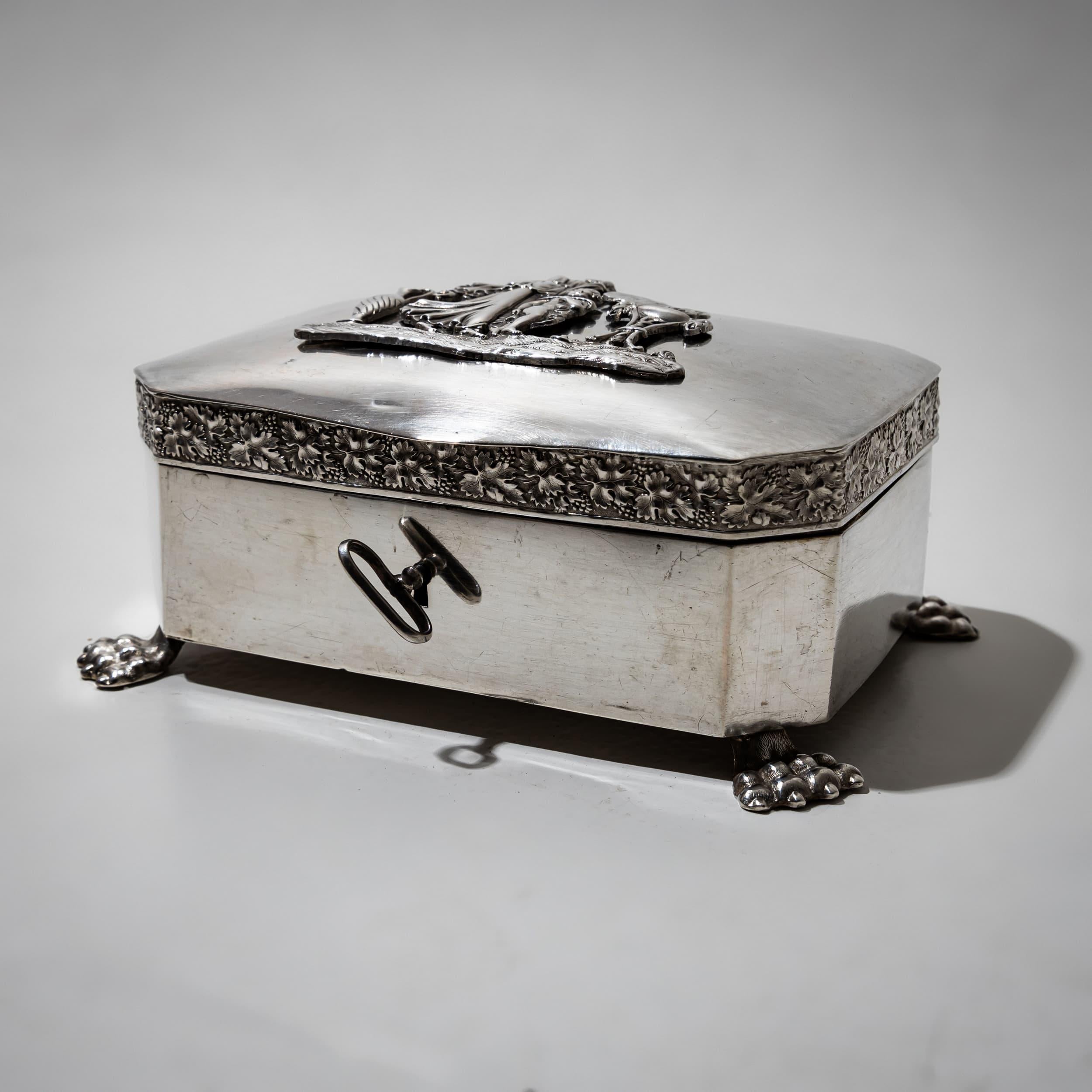 Azucarero de plata, Gebrüder Gerike, Berlín, 1830-1840 Alemán en venta