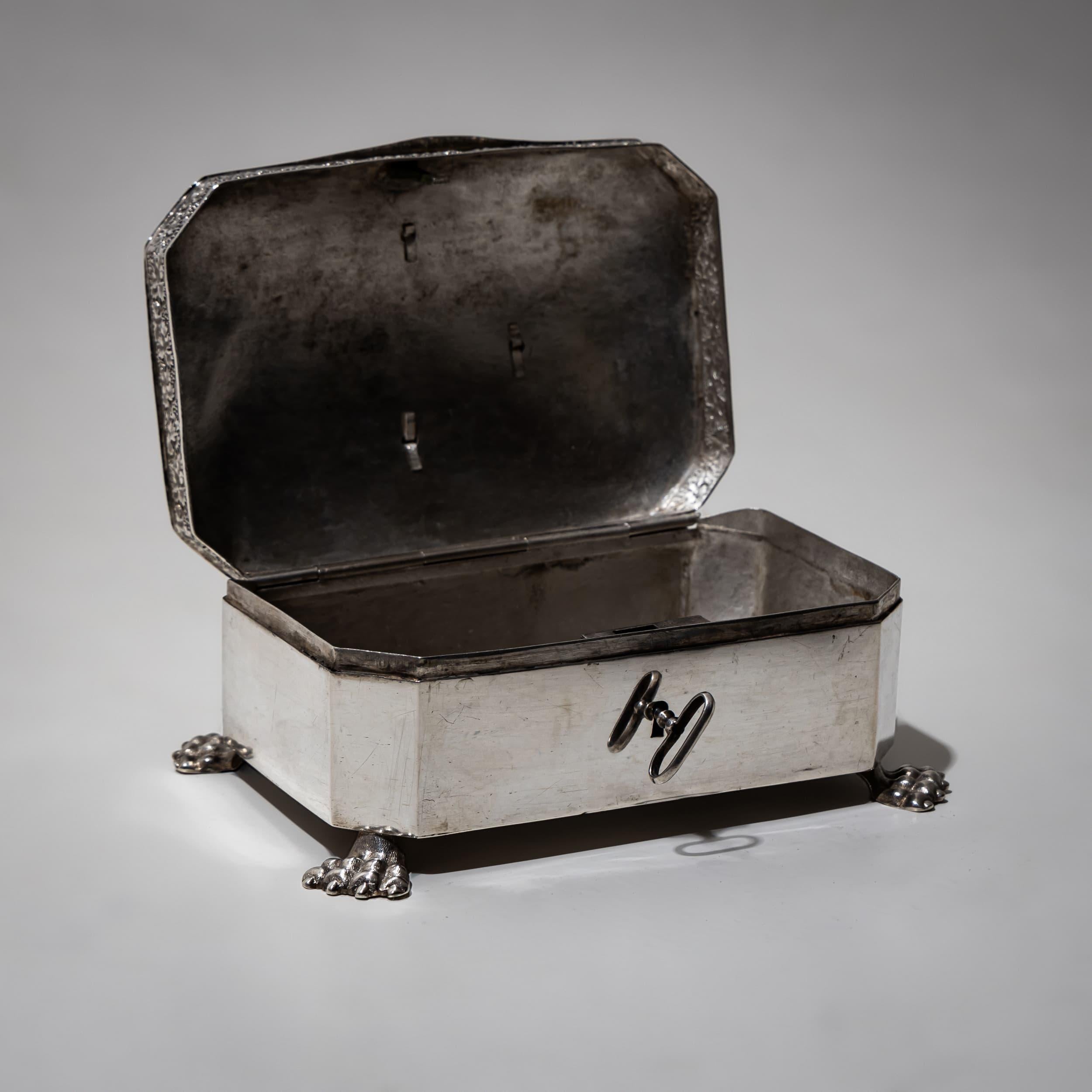 Azucarero de plata, Gebrüder Gerike, Berlín, 1830-1840 Mediados del siglo XIX en venta