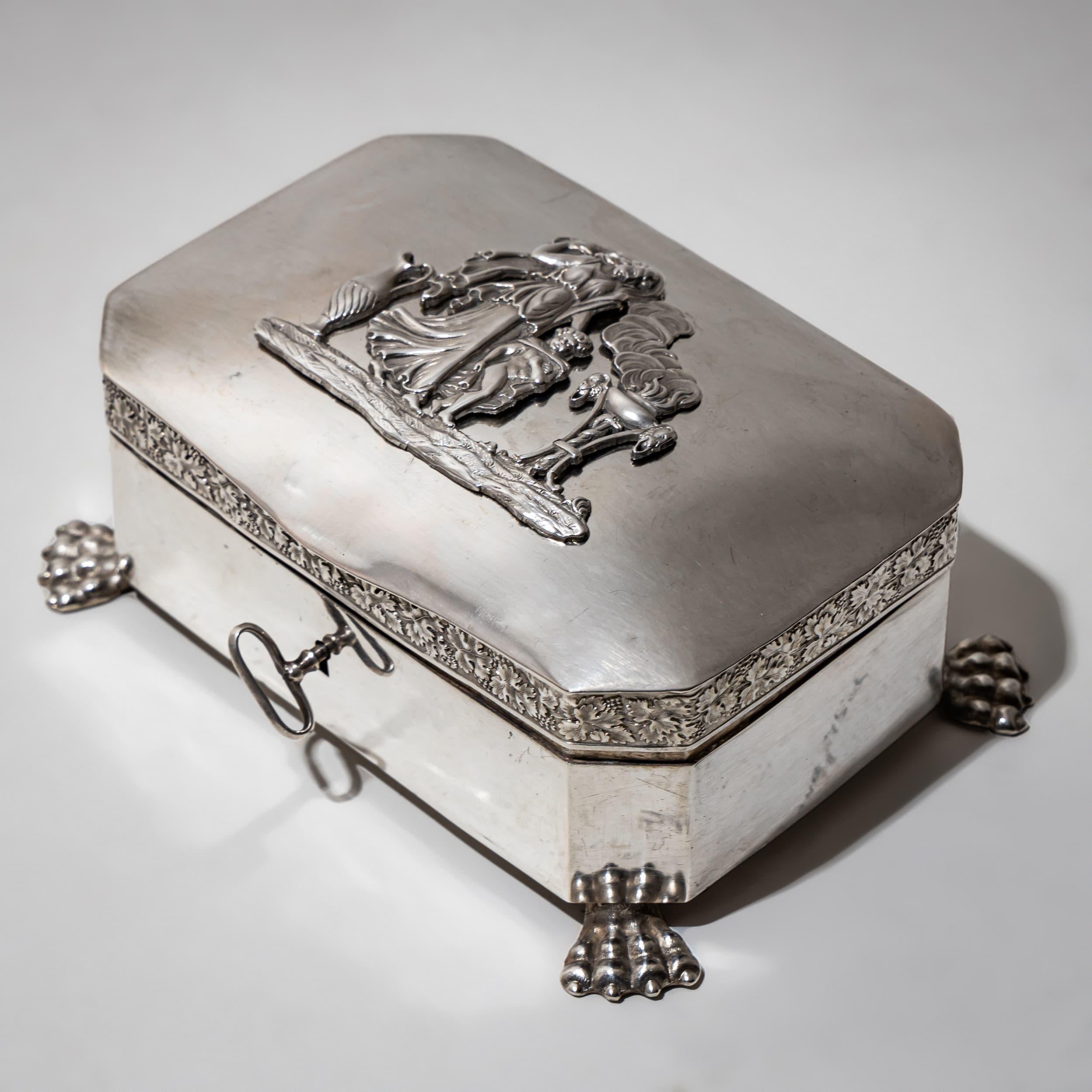 Azucarero de plata, Gebrüder Gerike, Berlín, 1830-1840 en venta 2