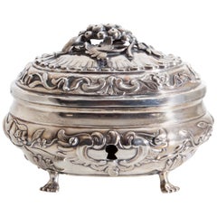 Silver Sugar Box, Ignatz Rieger, Neisse, Silesia, 1765