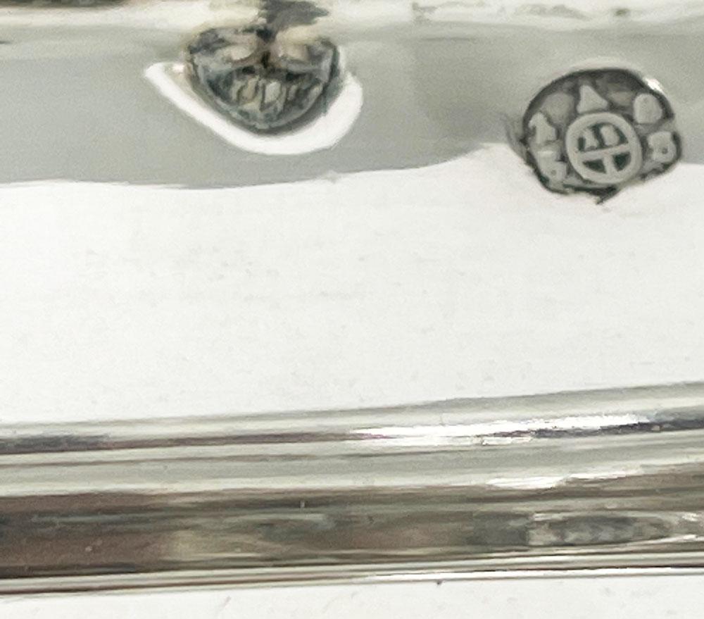 Silver Sugar Box Raised on Four Feet, Vienna Austria, 1853 In Good Condition For Sale In Delft, NL