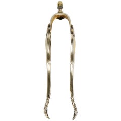 Silver Sugar Tongs, France by Louis Jude Benoit (LB), 1838 - 1858