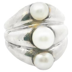 Anillo de perlas Susanne Belperron Silver
