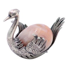 Silver swan miniature
