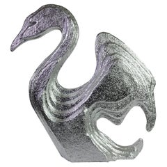 Silver Swan Sculpture