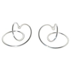 Silver Swing Ear Cuffs by Allan Scharff for Goerg Jensen, Late 20th C