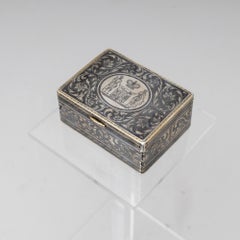 Silver tabatière, master Alexander Ivanov Shilin, Veliki Ustyug, around 1830