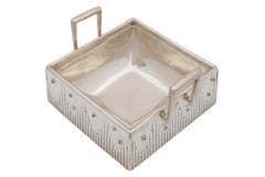 Centre de table en argent Josef Hoffmann, Wiener Werkstatte 1905 marqué Jugendstil