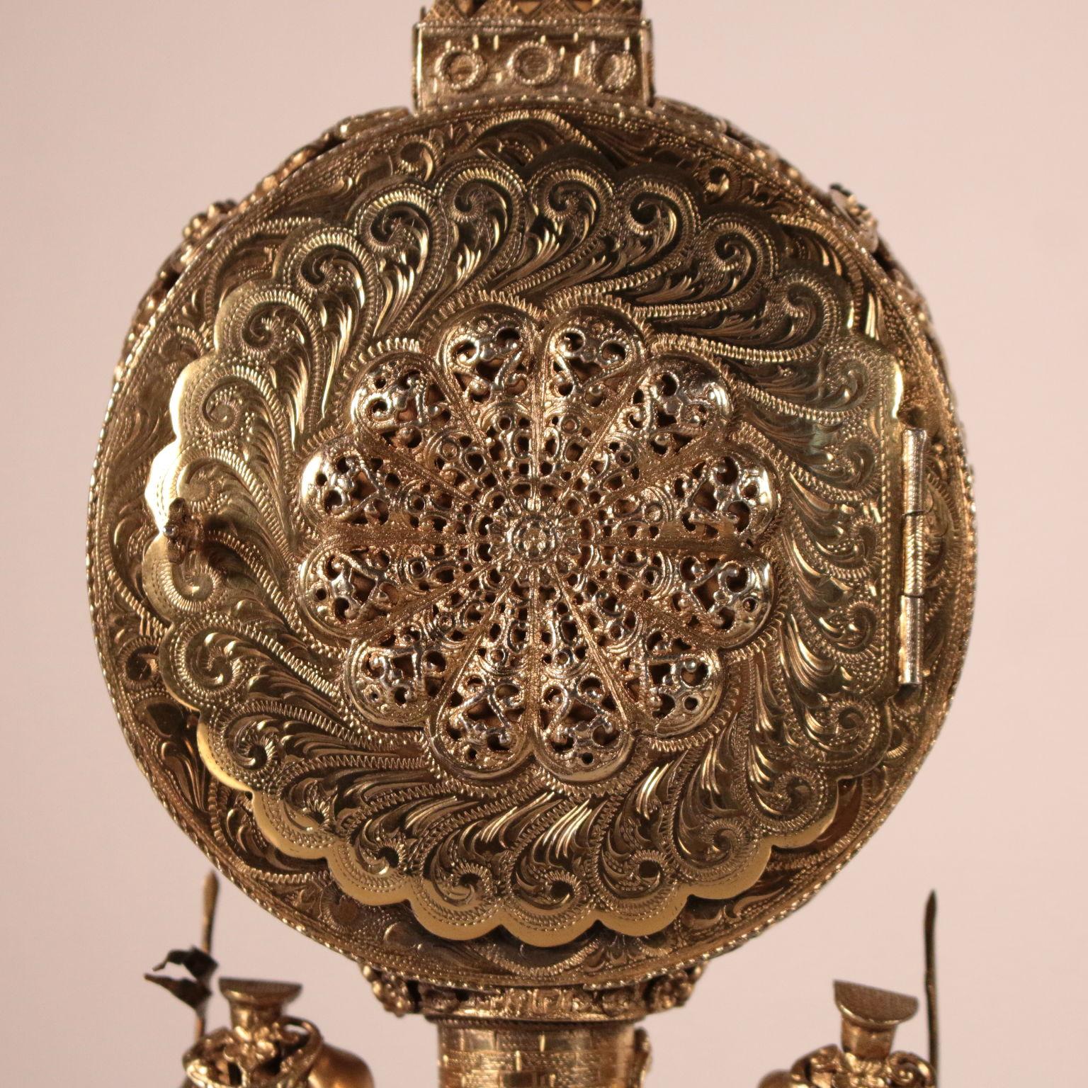 Silver Table Clock, 19th-20th Century 8