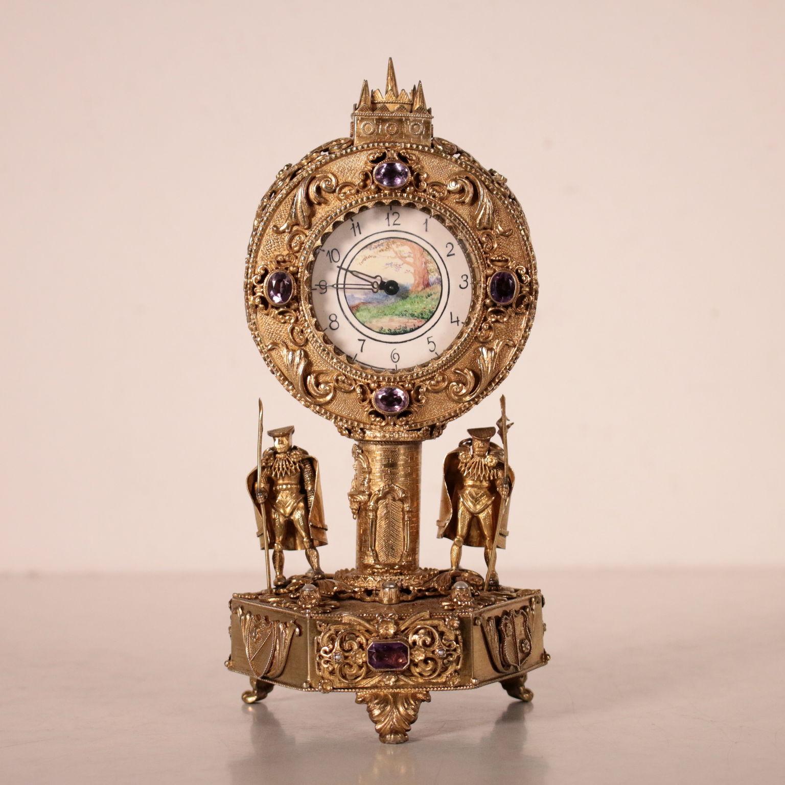 Other Silver Table Clock, 19th-20th Century