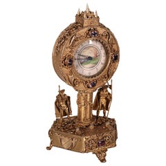 Silver Table Clock, 19th-20th Century