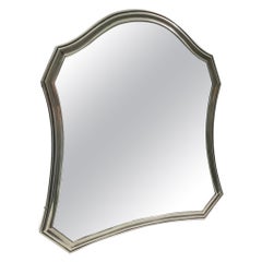 Miroir de table argenté
