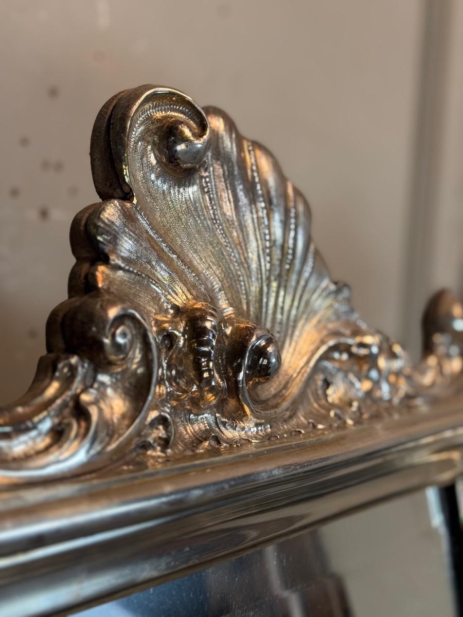 Miroir de table en argent sur socle en bois Venise, vers 1750 en vente 1