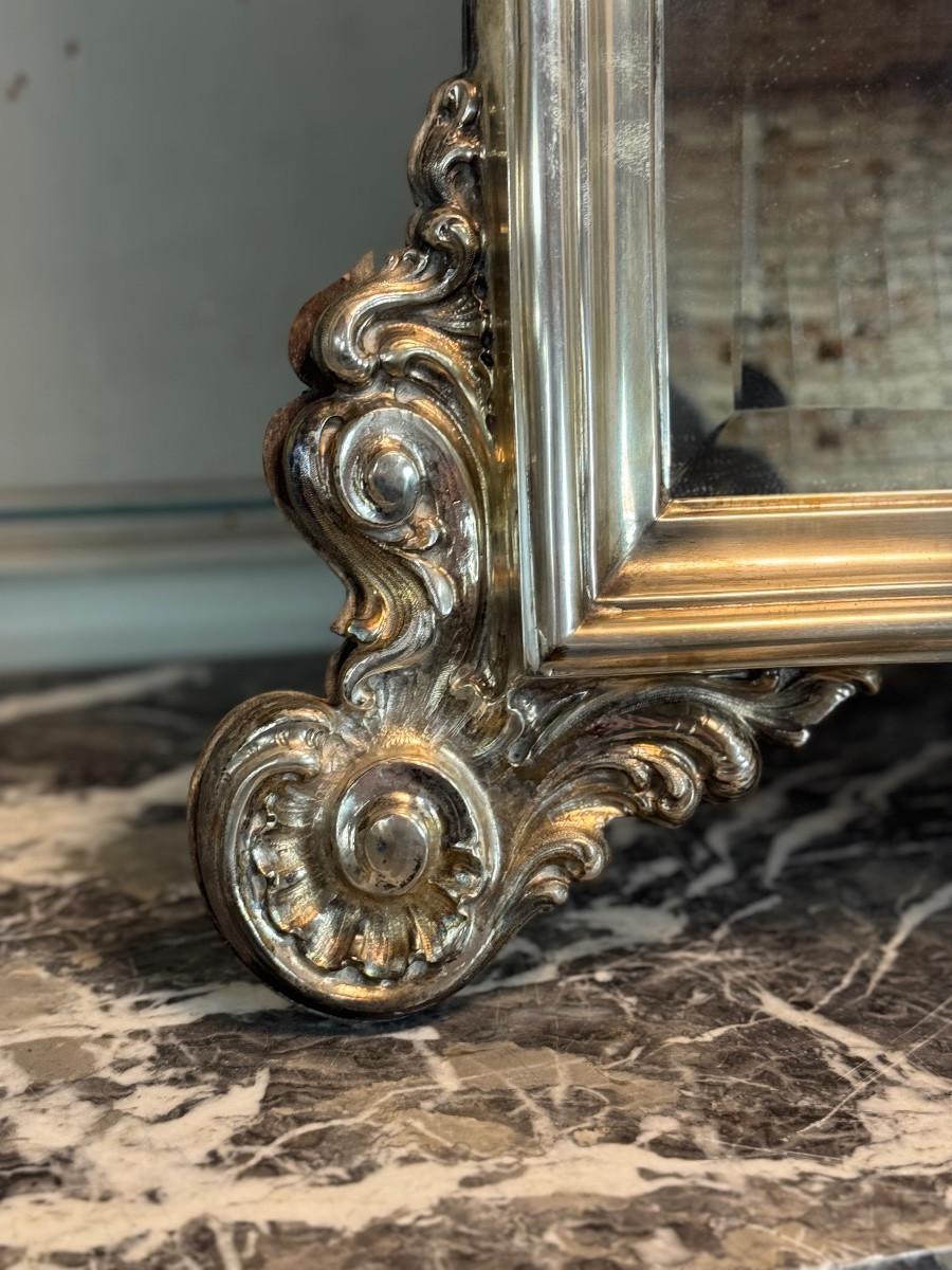 Miroir de table en argent sur socle en bois Venise, vers 1750 en vente 2