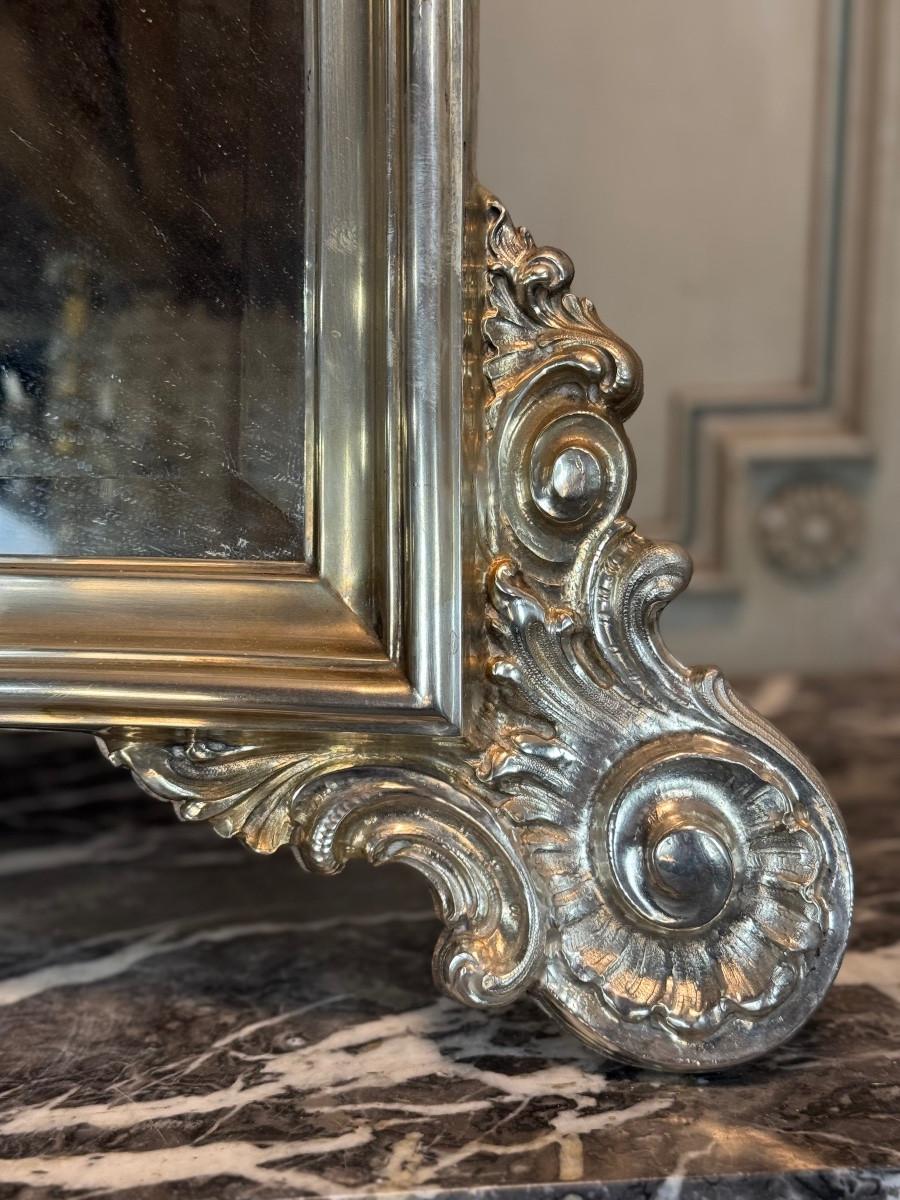 Miroir de table en argent sur socle en bois Venise, vers 1750 en vente 3