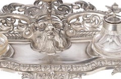 Silver - Tabletop inkwell - 19th century