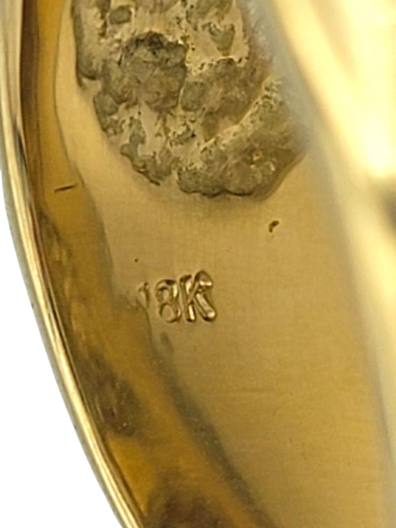 Anello a fascia larga in argento con perle di Tahiti e diamanti in oro bicolore 18 carati in vendita 2