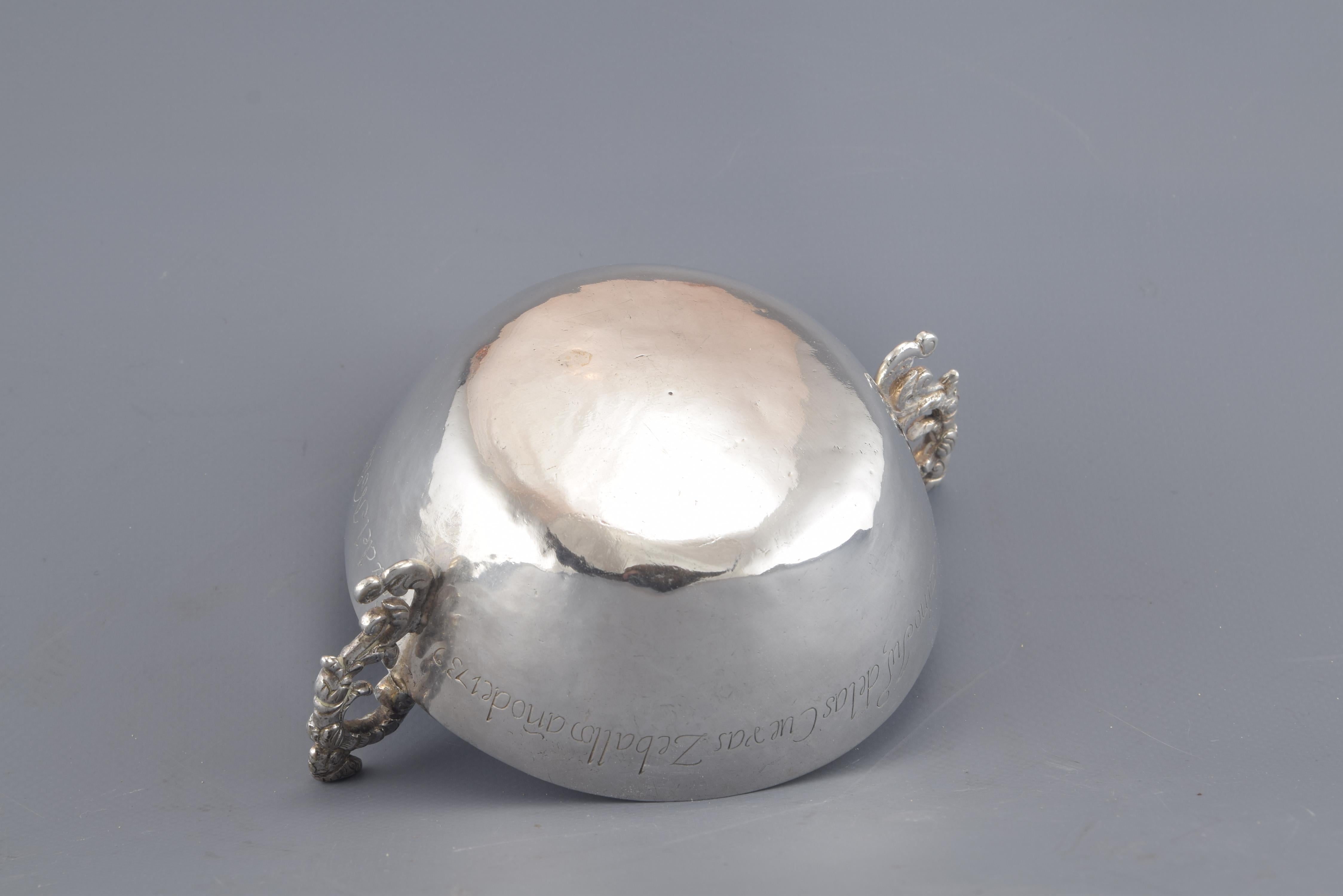 Argent Tastevin Silver Tastevin, Tembladera, Espagne du Nord, Cantabrie, 1739 en vente