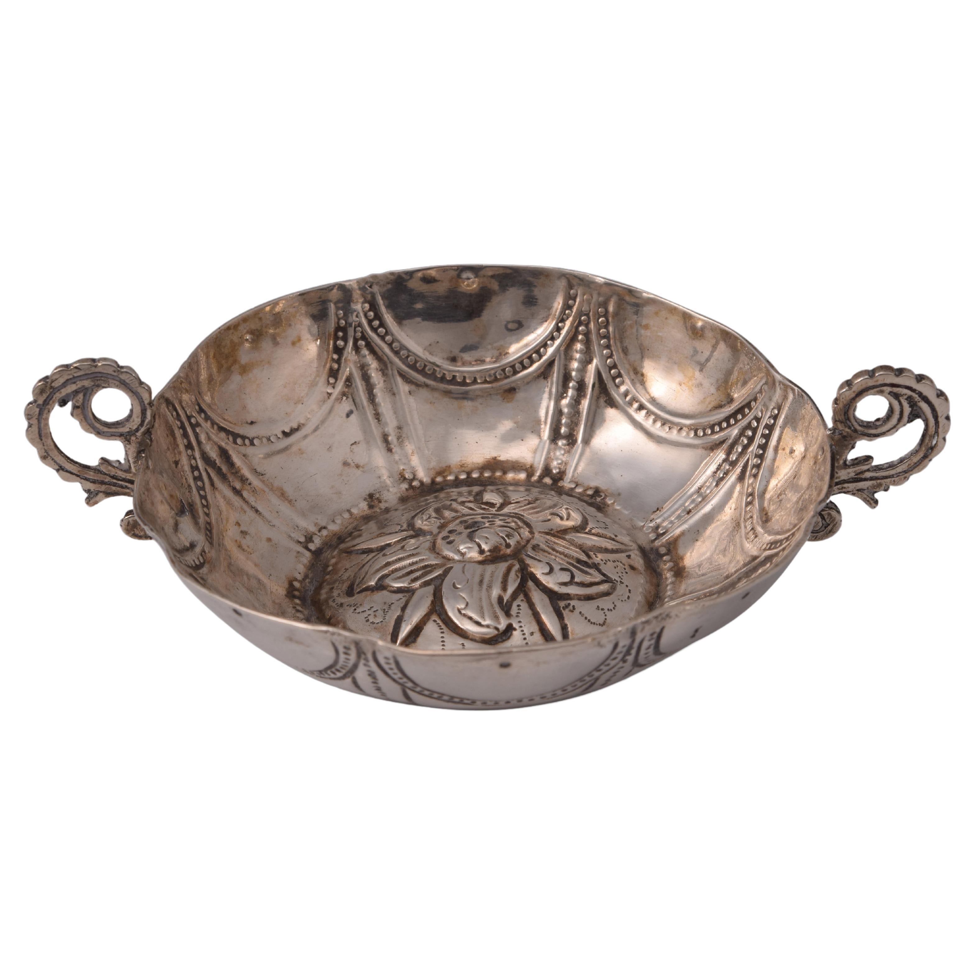 Silver Tastevin, "Tembladera". España, siglo XVIII.