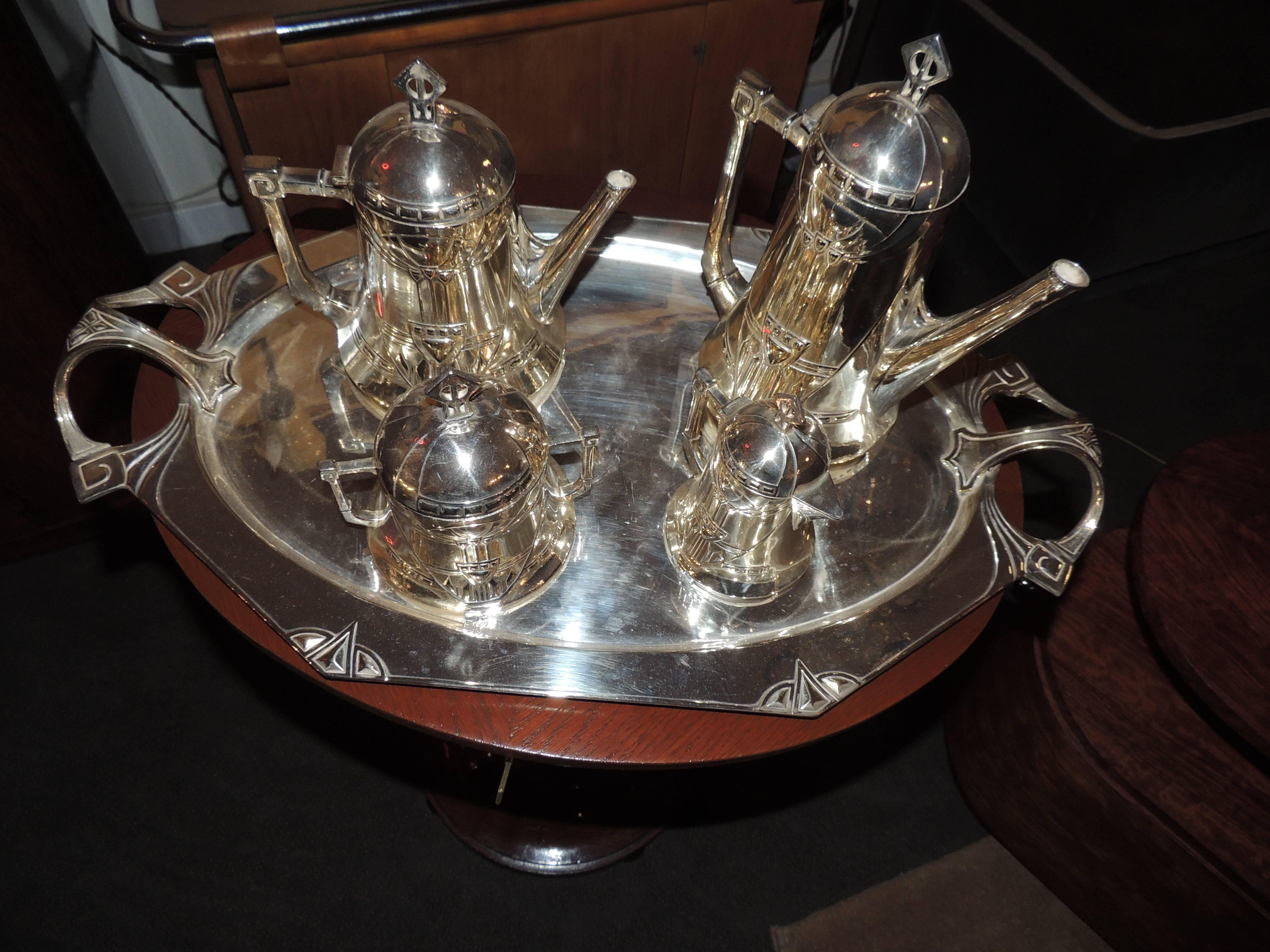 art nouveau coffee set