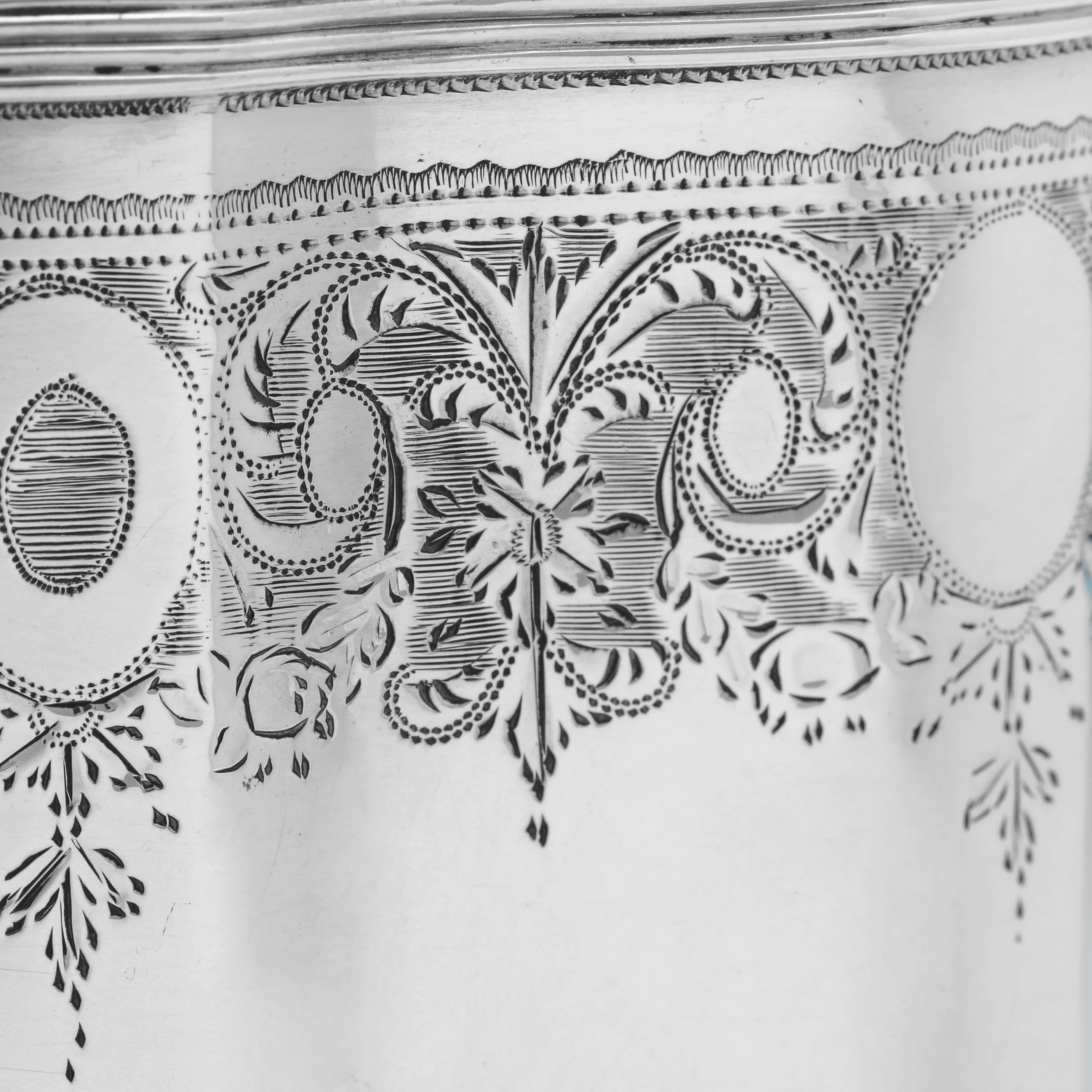 Neoclassical Revival Silver Tea Caddy. The collection of U.S. President Cleveland and his descendants