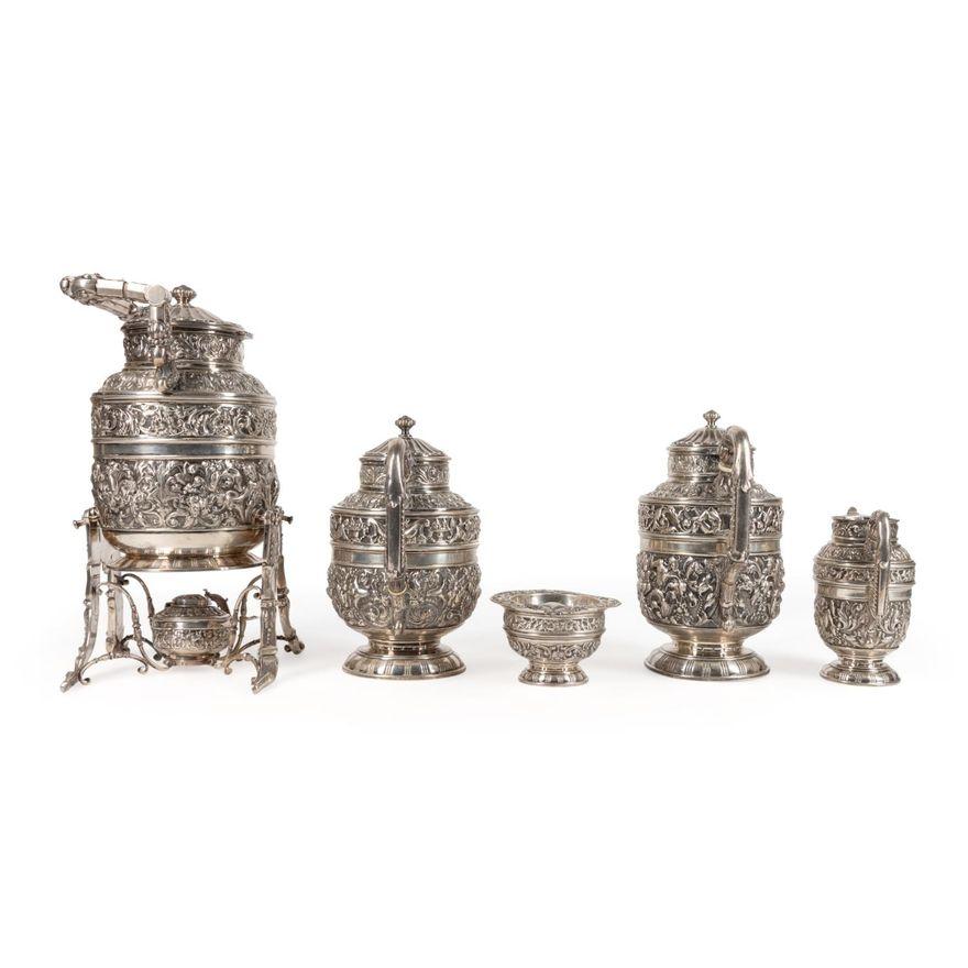 Set da tè e caffè in argento. 9 libbre. in vendita 5