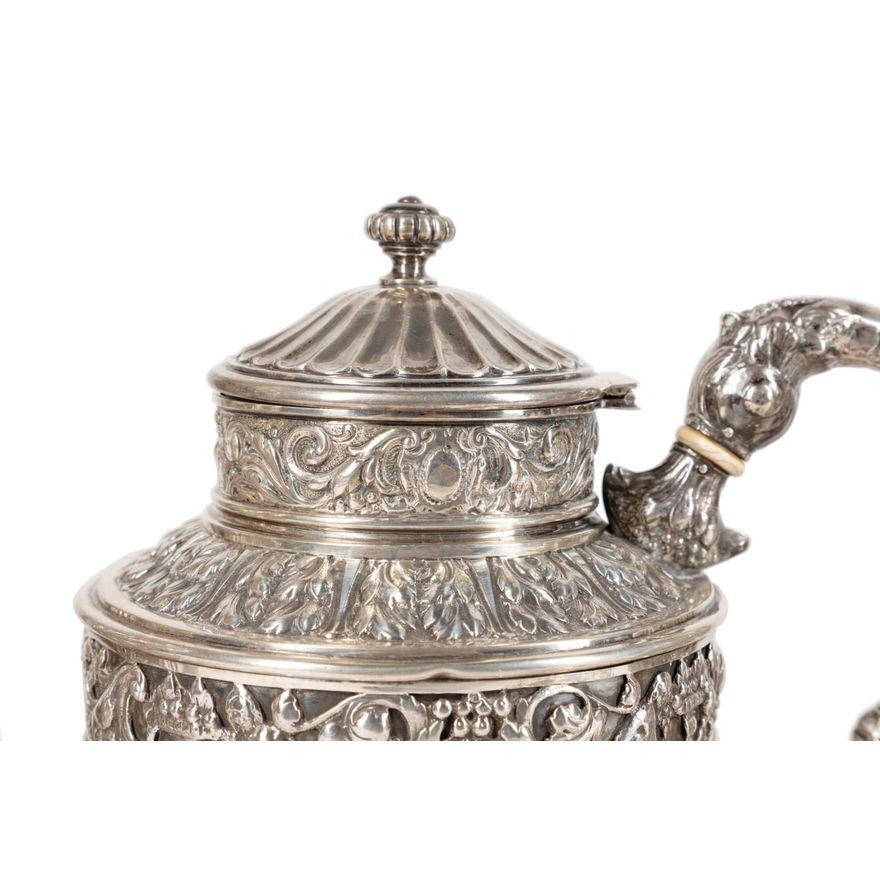 Argento Set da tè e caffè in argento. 9 libbre. in vendita