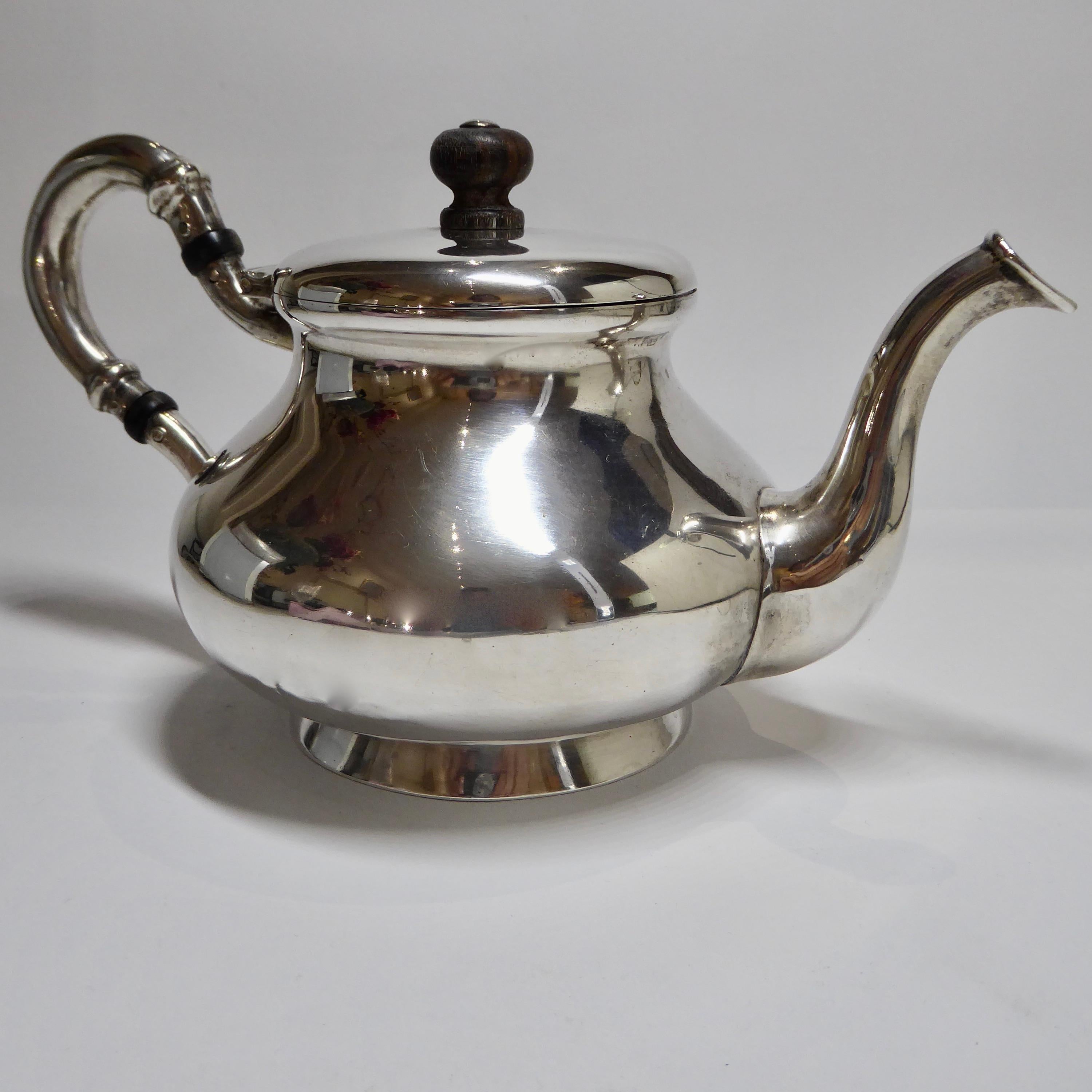 Silver, Tea Pot, Antique, the Netherlands, 1870, J.H. Balfoort Sr 1