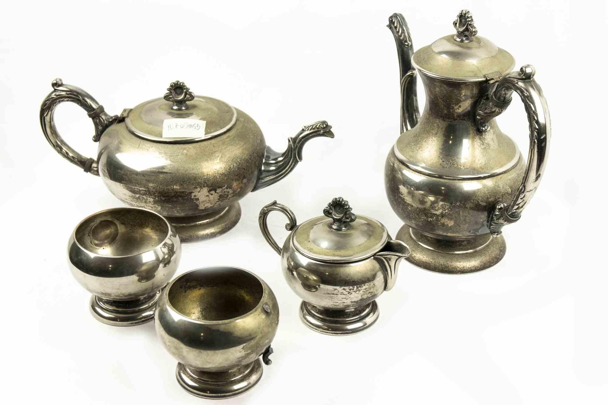 Silbernes Teeservice, frühes 20. Jahrhundert (Europäisch) im Angebot