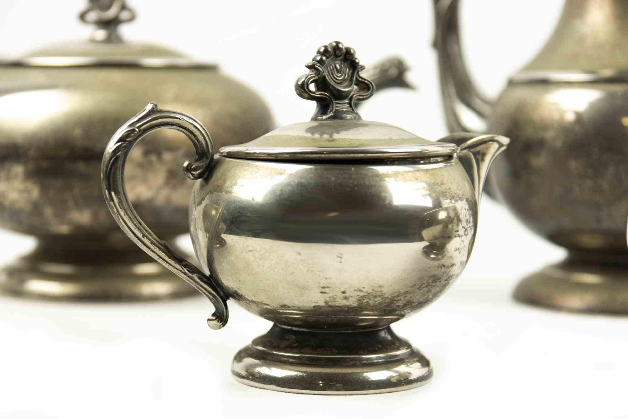 Argento Servizio da tè in argento, inizio XX secolo in vendita
