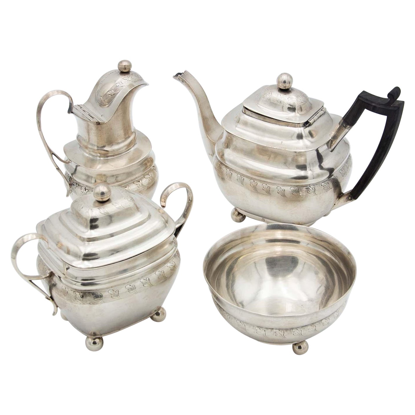 Silver tea service