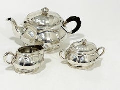 Silver tea set, ca 1900