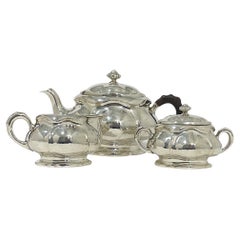 Antique Silver tea set, ca 1900