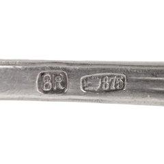 Cuillère à thé en argent, Lettonie, par BR, années 1920 - 1930