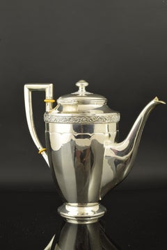 Silver Teapot, with Hallmarks, Dionisio García, Madrid, circa Early 20th Century