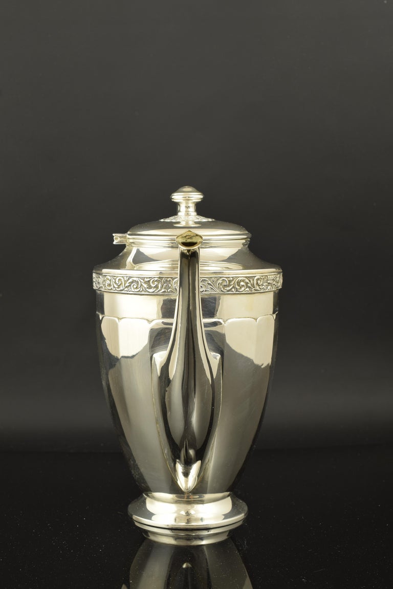 Silver Teapot, with Hallmarks, Dionisio García, Madrid, circa Early