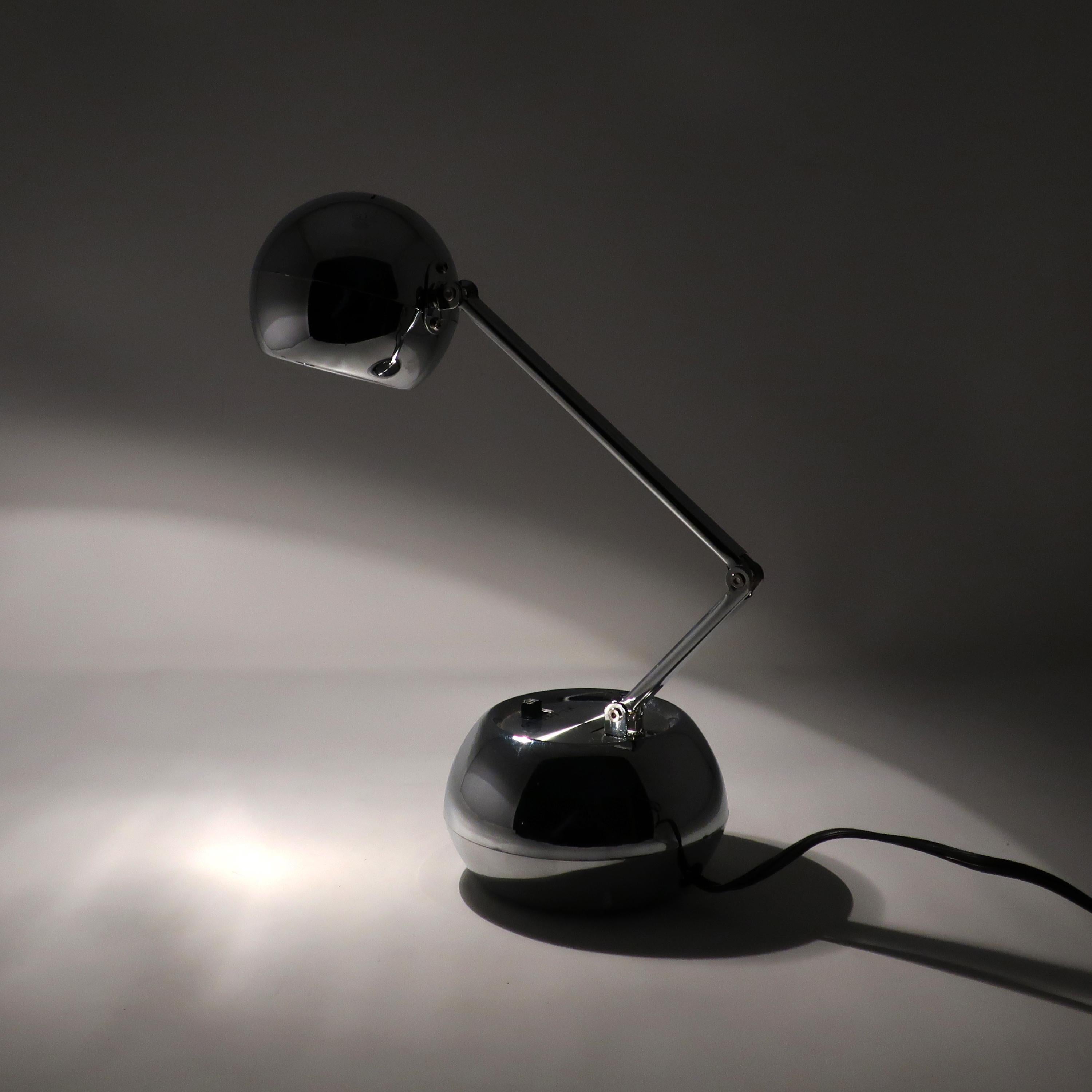 Silver Tensor Eyeball Desk Lamp 1
